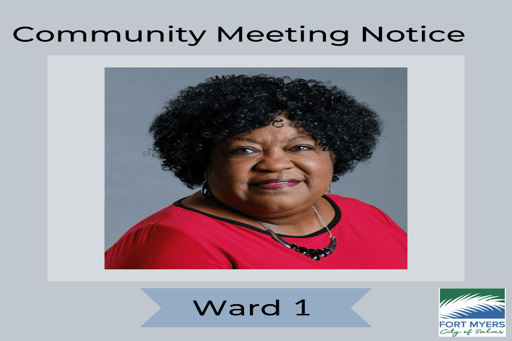 Ward 1 Community Meeting Takes Place March 29th