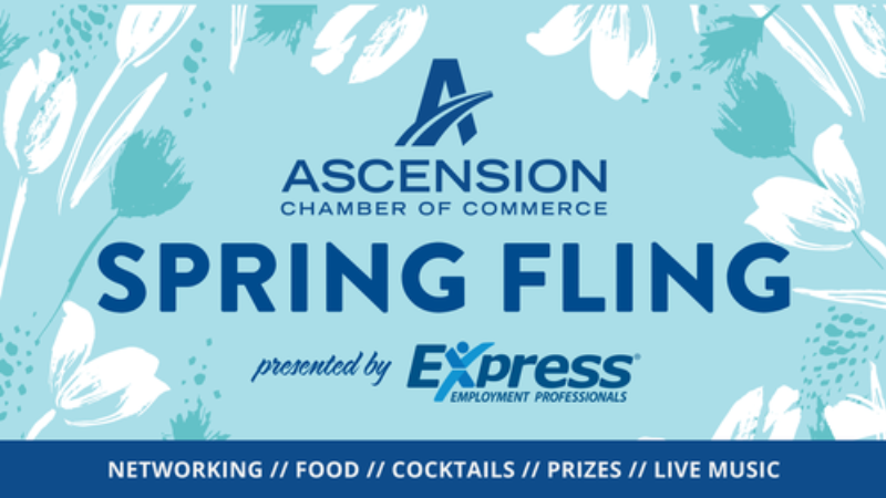 Ascension Chamber of Commerce hosts 2023 Spring Fling Presented by Express Employment Professionals on April 5, 2023