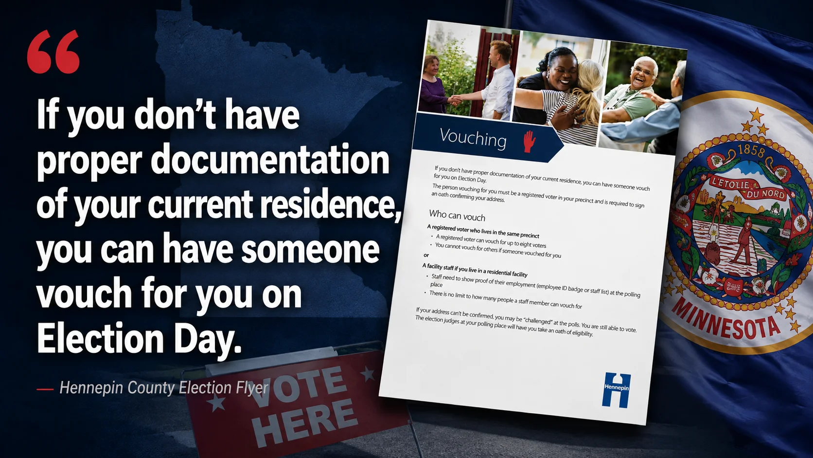 Minnesota allows registered voters to ‘vouch’ for up to eight Election Day registrants lacking proof of residence