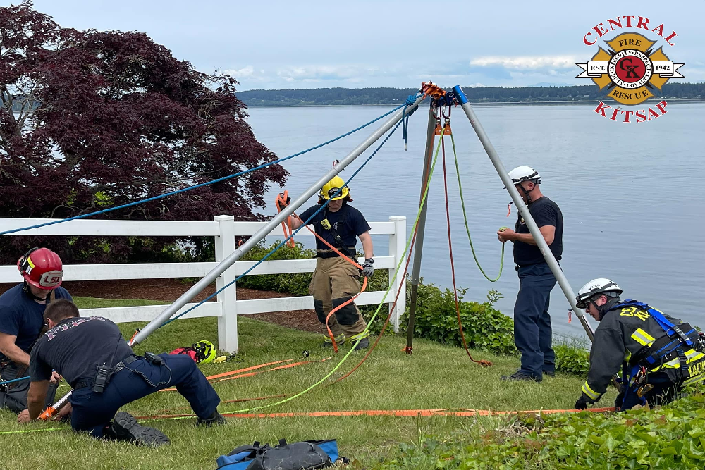 Central Kitsap Fire & Rescue Crews Dispatched for a Rescue off NE Passage View Lane in Poulsbo