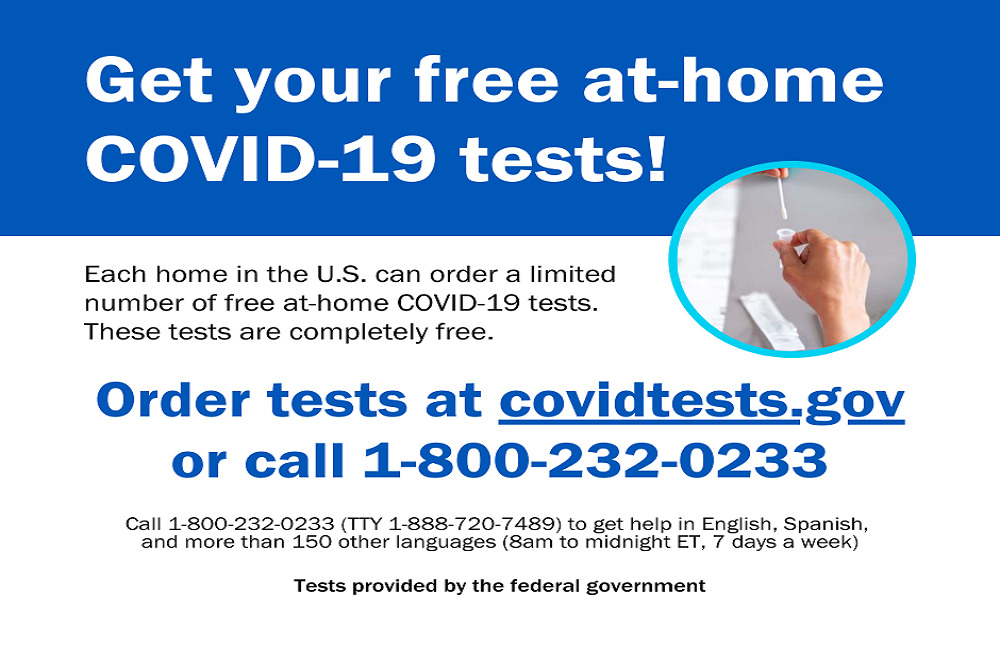 Free at-home COVID tests Free at-home COVID tests