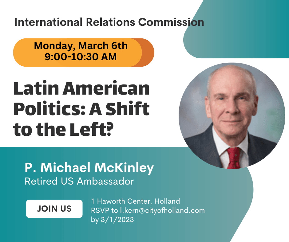 Ambassador to Visit Holland