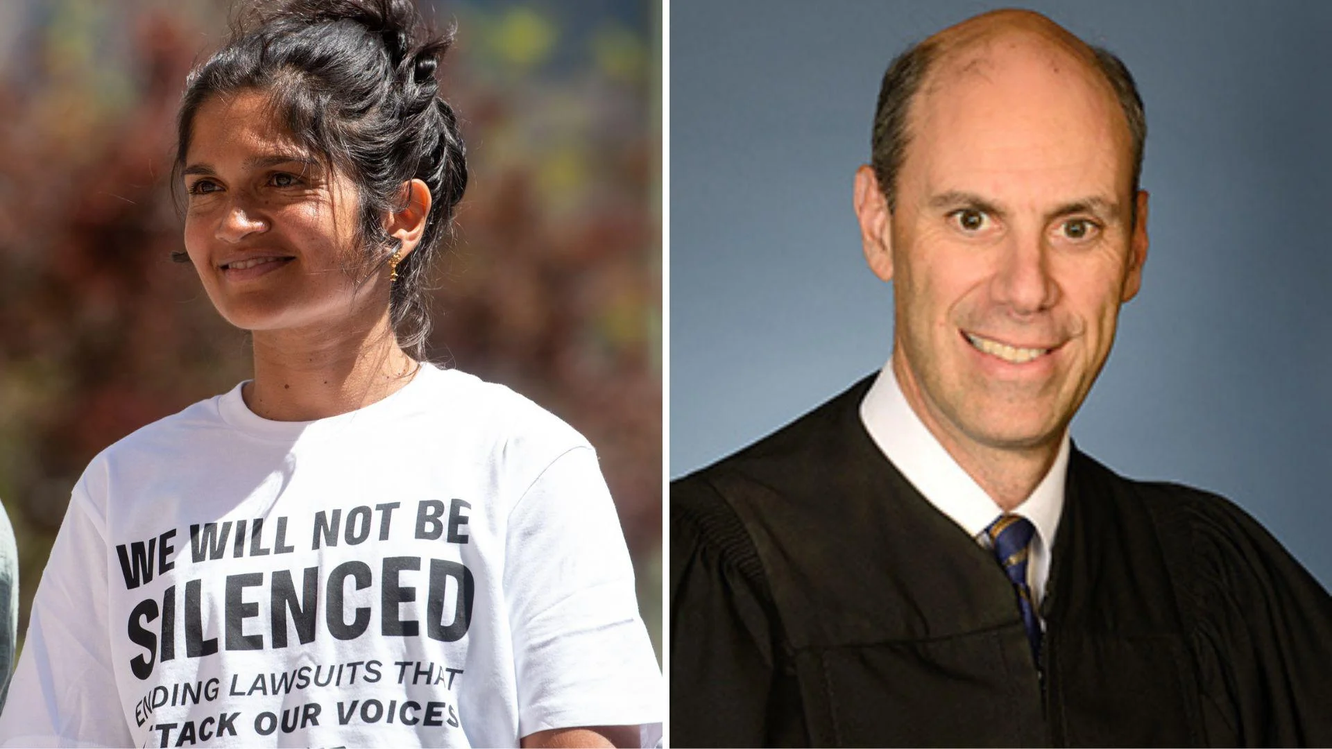 Deepa Padmanabha, Interim Co-Executive Director, Greenpeace USA, left, and Chief Judge James E. Boasberg, U.S. District Court - District of Columbia Deepa Padmanabha, Interim Co-Executive Director, Greenpeace USA, left, and Chief Judge James E. Boasberg, U.S. District Court - District of Columbia