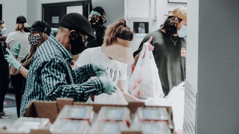 City of Miami Mayor Francis Suarez Food Distribution on March 22