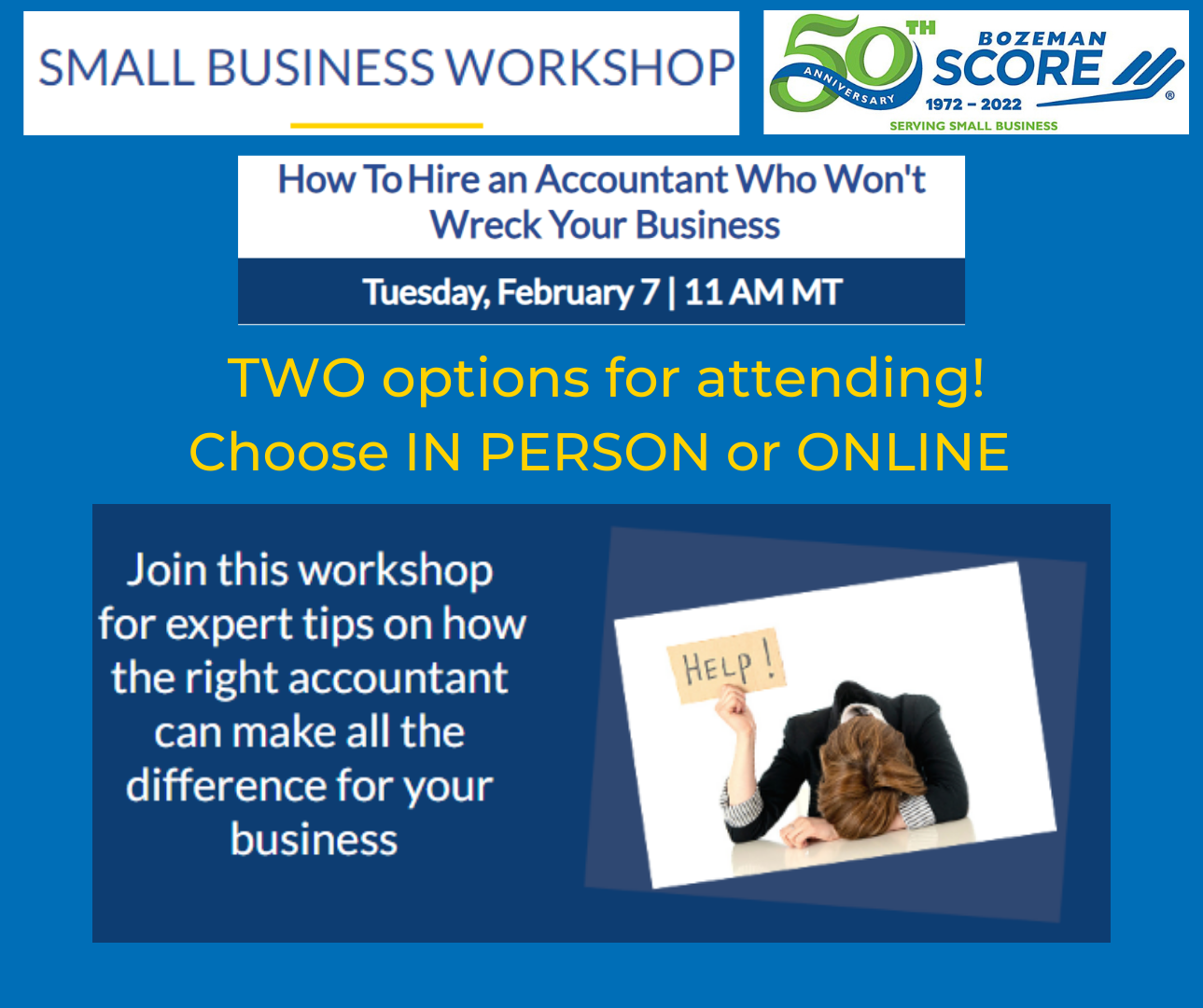 Bozeman Area Chamber of Commerce: Small Business Workshop