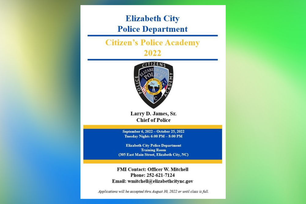 CITY OF ELIZABETH POLICE DEPARTMENT: 14th Session of the Citizens Police Academy CITY OF ELIZABETH POLICE DEPARTMENT: 14th Session of the Citizens Police Academy