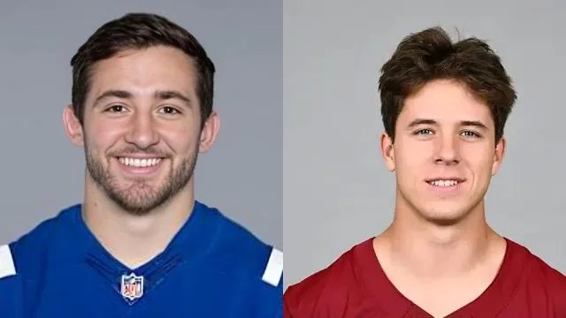 Luke McCaffrey and Chad Muma Luke McCaffrey and Chad Muma