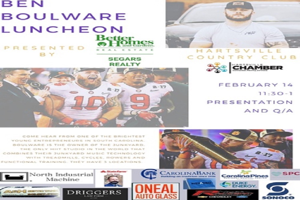 Greater Hartsville Chamber of Commerce: Ben Boulware Luncheon presented by Better Homes and Gardens Real Estate- Segars Realty