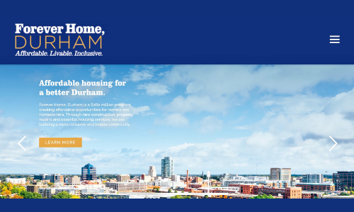 CITY OF DURHAM : Launches New Platform To Track Progress On Affordable Housing Goals CITY OF DURHAM : Launches New Platform To Track Progress On Affordable Housing Goals