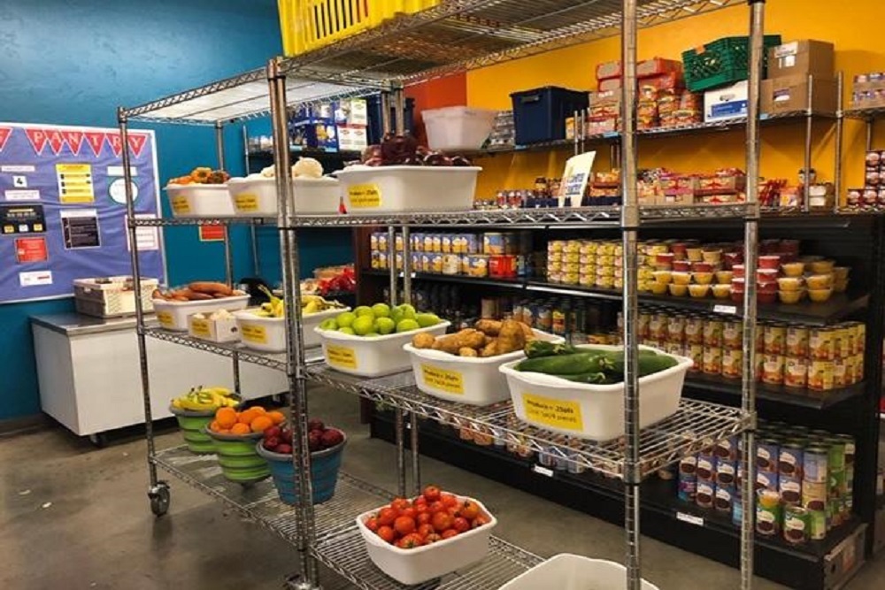 ST. CLOUD STATE UNIVERSITY:; At St. Cloud State University, the Huskies Food Pantry is a needed resource that provides free nutritious food options and other items for students