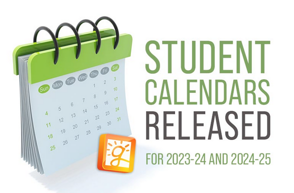 Student Calendars Released 2023-24 and 2024-25