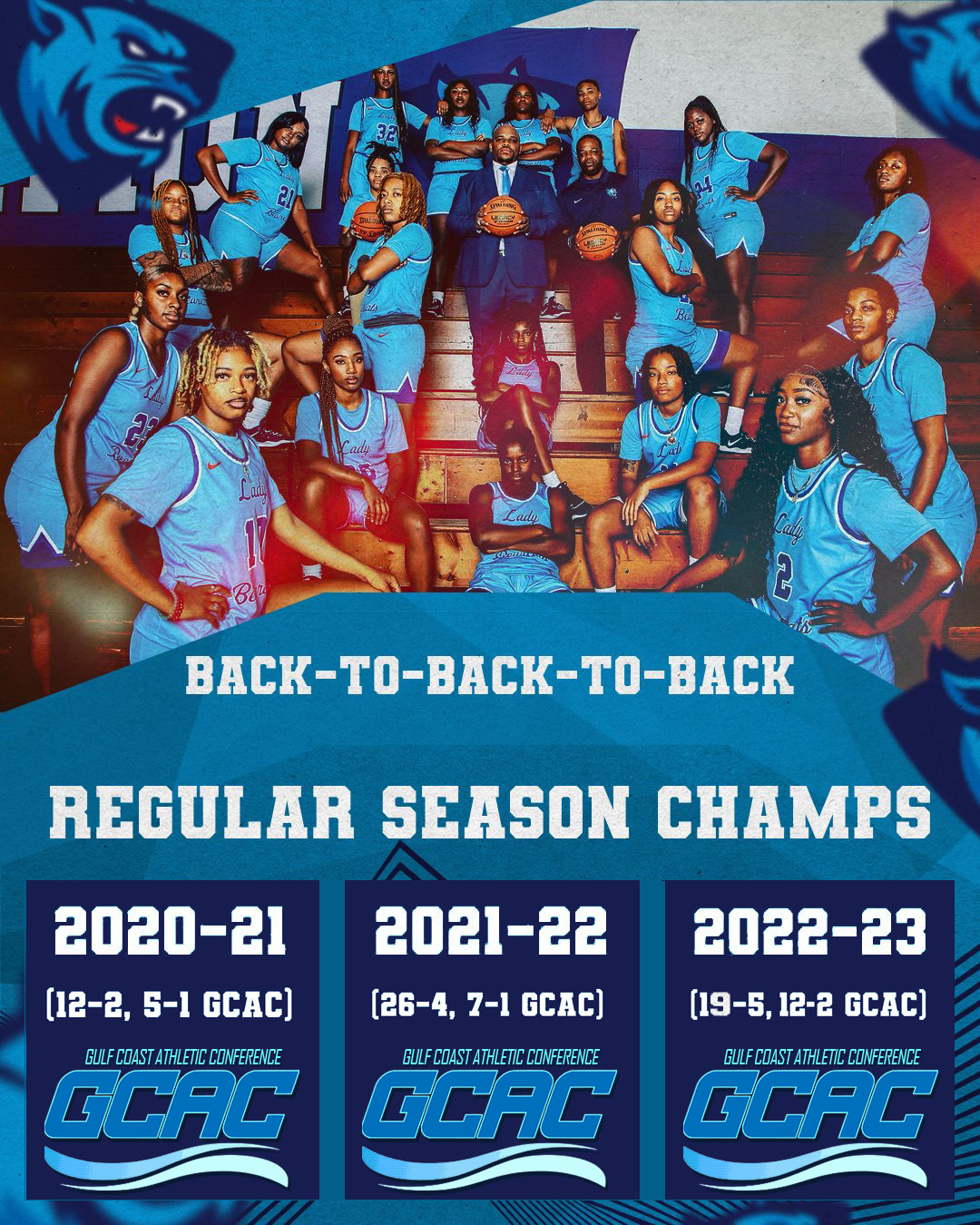 Lady Bearcats Clinch Regular Season Title Outright With Rout Of Tougaloo