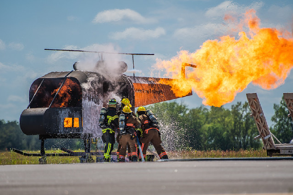 Aviation Management students conduct disaster drill at Auburn Airport