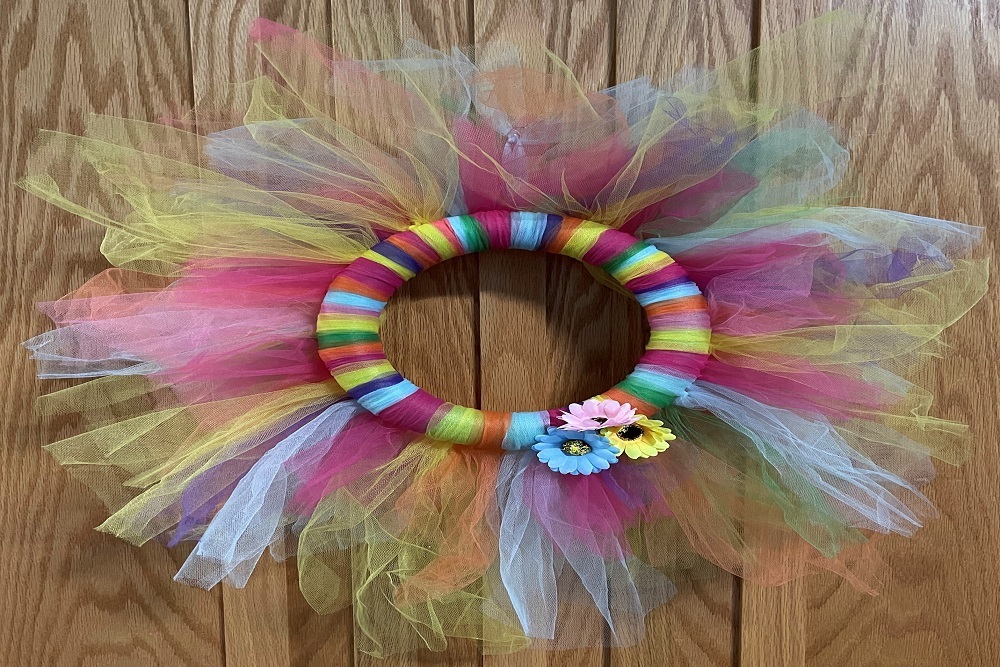 Spring Tulle Wreaths on March 19 Spring Tulle Wreaths on March 19