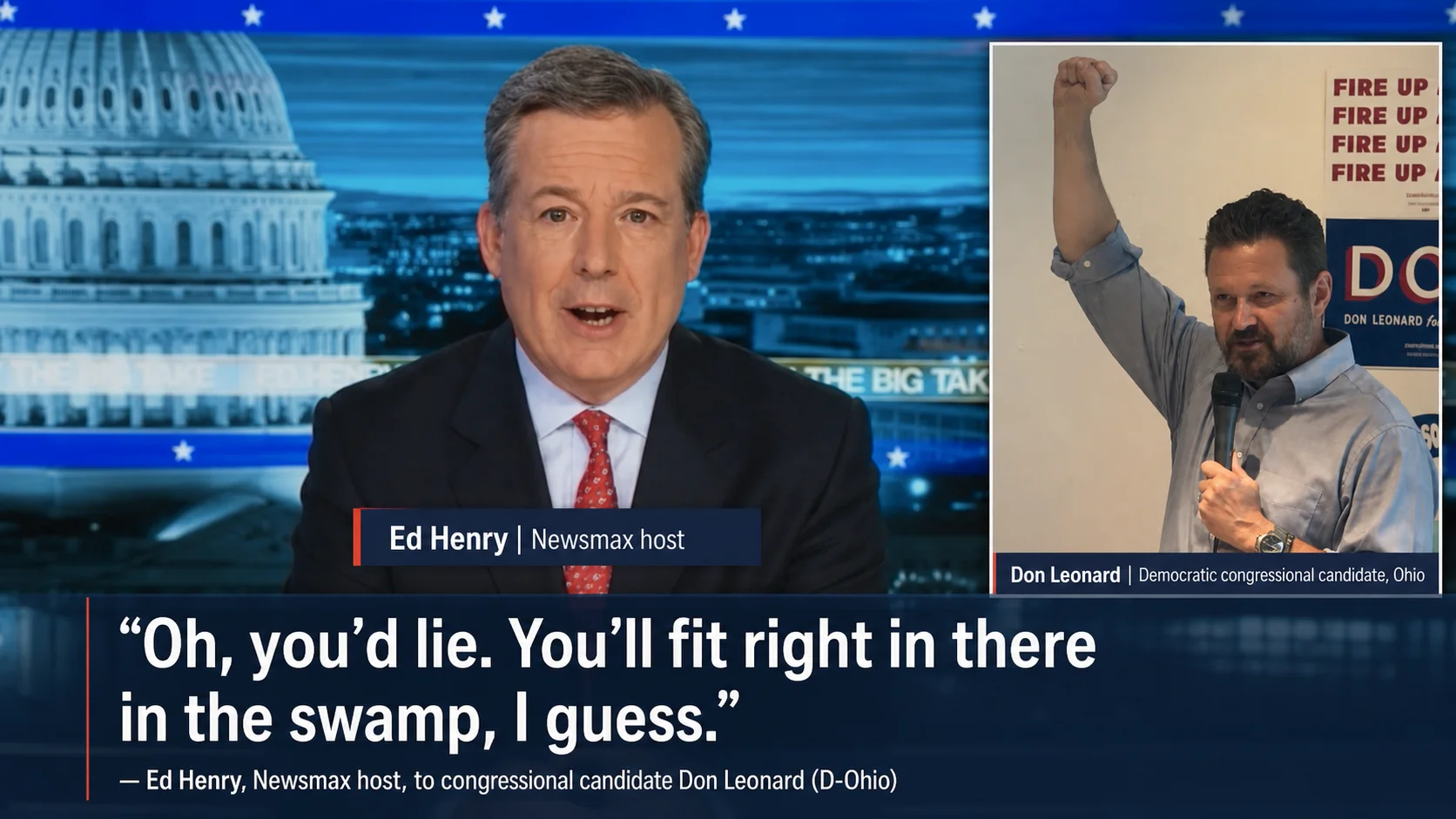 TV news host: Ohio Democrat who said he’d lie to voters would ‘fit right in there in the swamp’