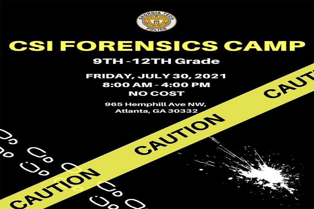 GTPD Forensics Camp on July 30