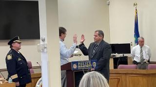 Town Of Winchester: Certified Patrol Officer James Crean is Sworn in to Winchester Police Department