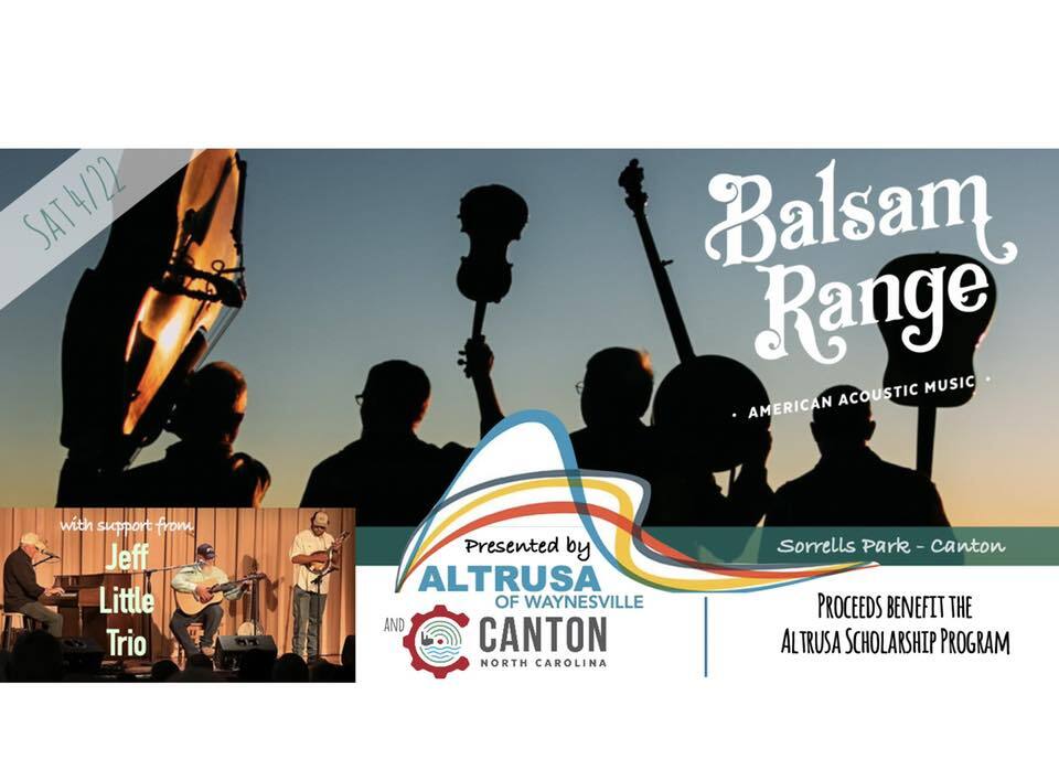 TOWN OF CANTON: Balsam Range & Jeff Little Trio