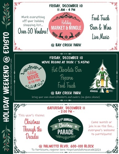 Edisto Chamber of Commerce: Holiday Movies in the Park: “Elf”