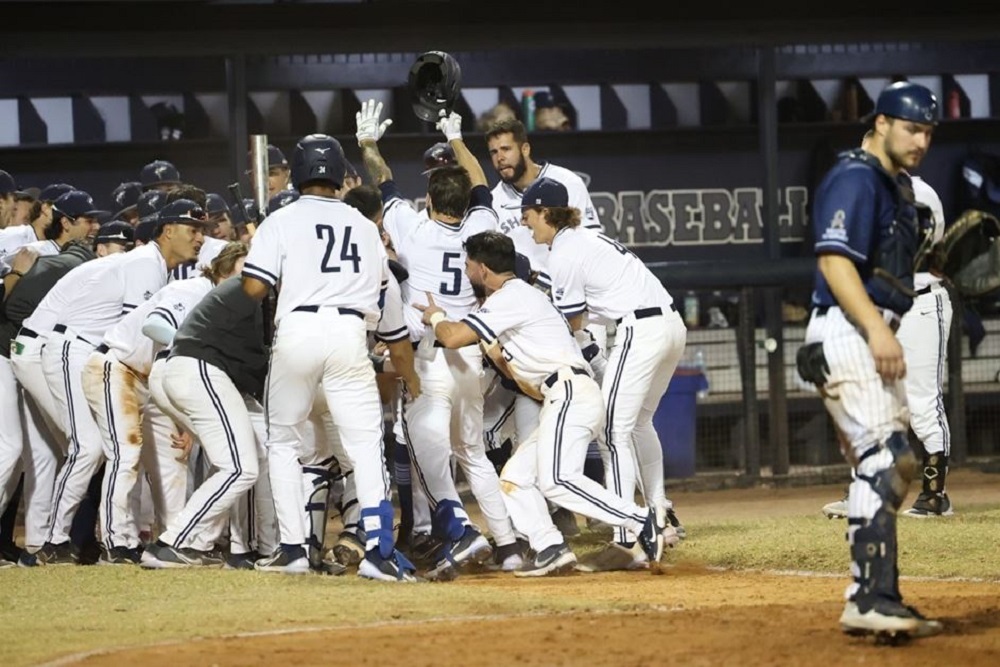 Sharks Slug Way Past Catawba in Opening Day Victory