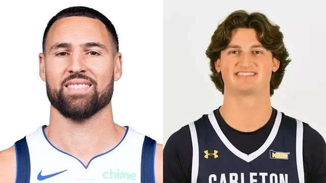 Klay Thompson and Tobias Averill