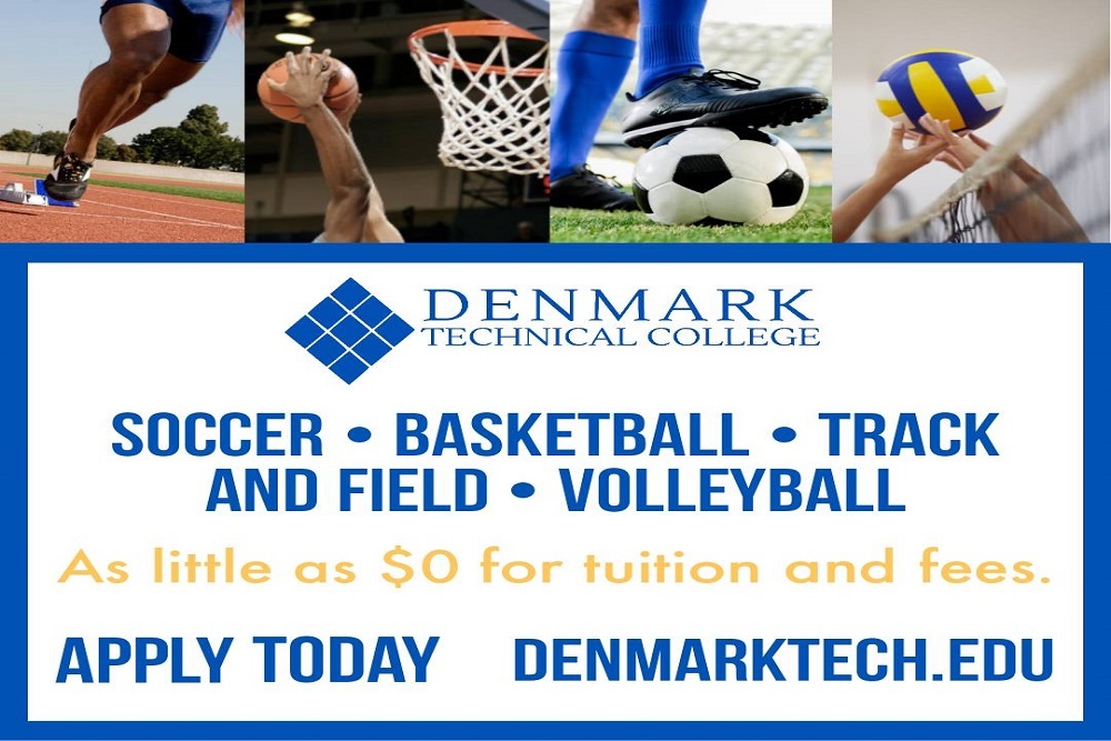 Denmark Tech has exciting opportunities in basketball, track and field, soccer and volleyball.