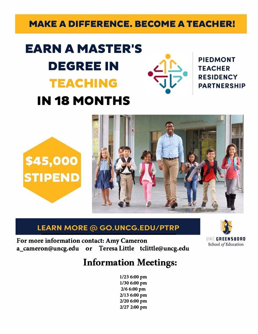 ROCKINGHAM COUNTY SCHOOLS: Earn a Master’s Degree in Teaching