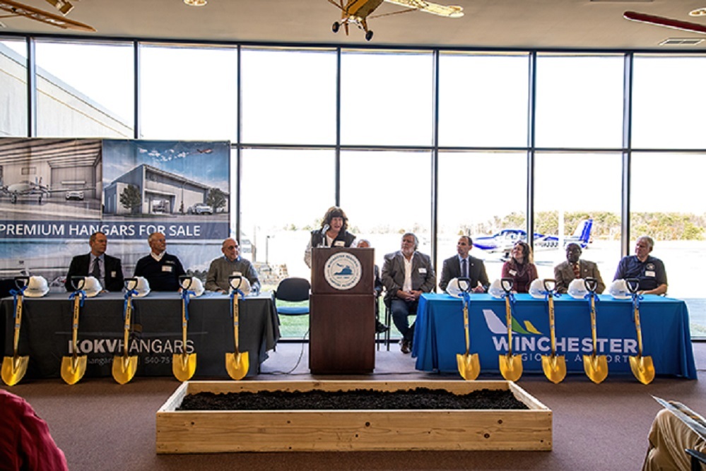 Groundbreaking for New Hangars at Winchester Regional Airport