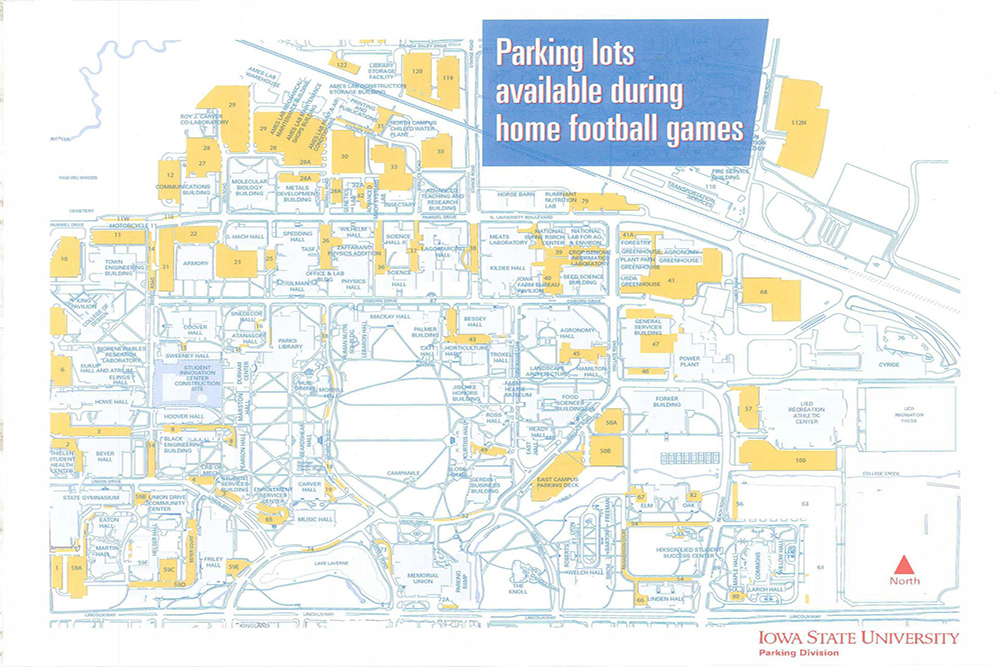 CITY OF AMES: Parking Limited for Saturday’s Isu Football Game