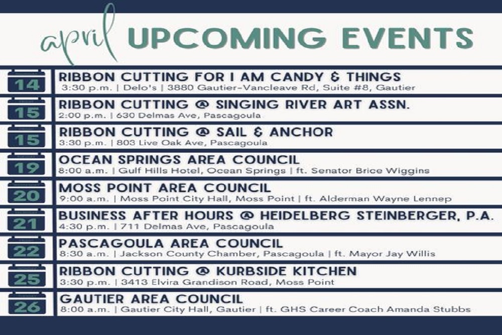 Jackson County Chamber of Commerce Upcoming Events in April Jackson County Chamber of Commerce Upcoming Events in April