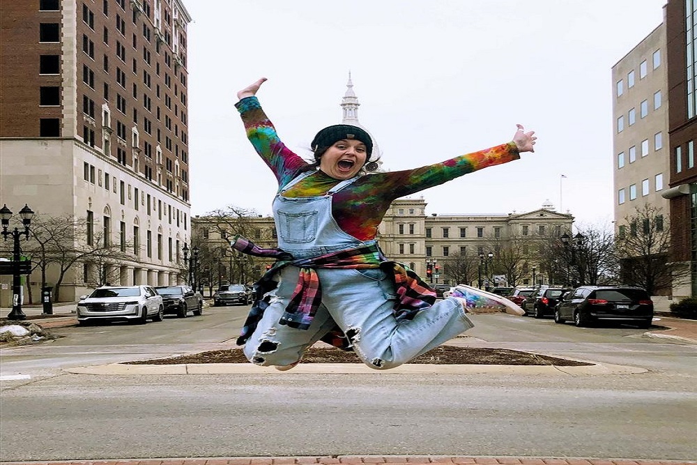 Laura Castle has been wearing tie-dye clothing since middle schoo