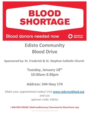 Edisto Chamber of Commerce: Edisto Community Blood Drive
