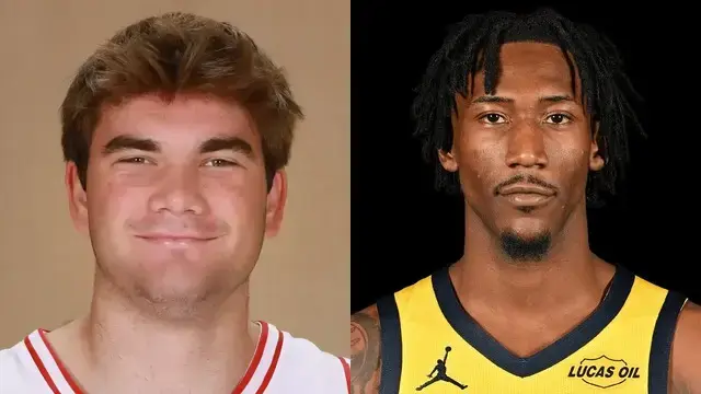 Which high school alumni from South Bay Leader area will play in games during the week starting Monday, Feb. 2?