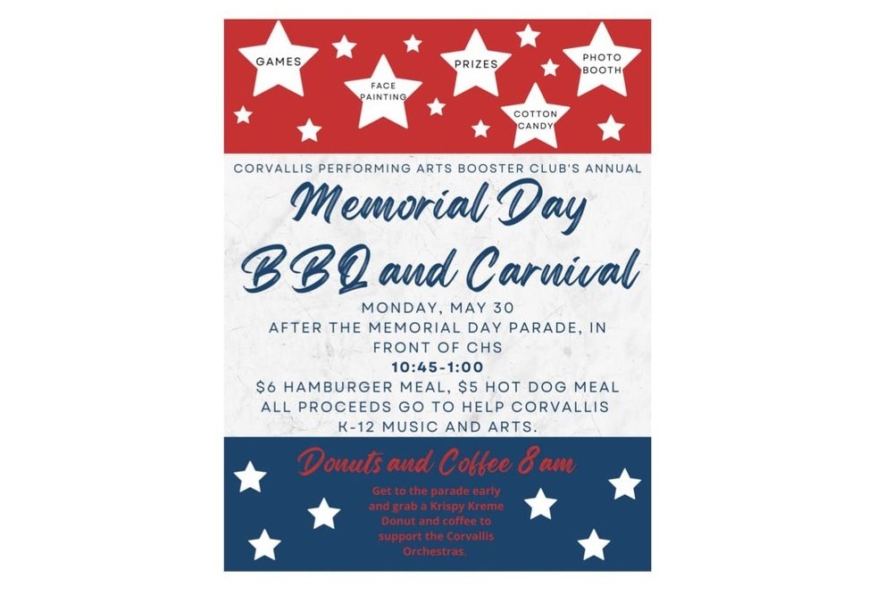 Corvallis School District #1: Memorial Day BBQ and Carnival