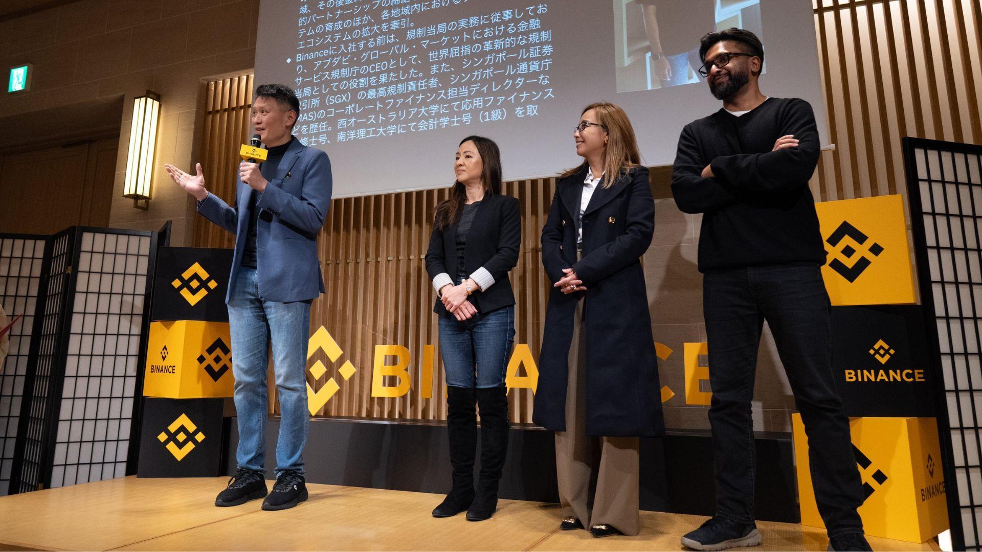 Richard Teng (left), CEO of Binance