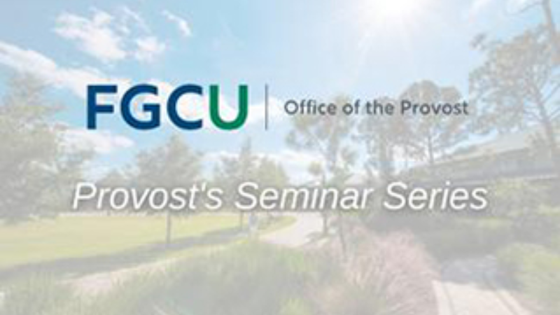 Provost’s Seminar Series Provost’s Seminar Series