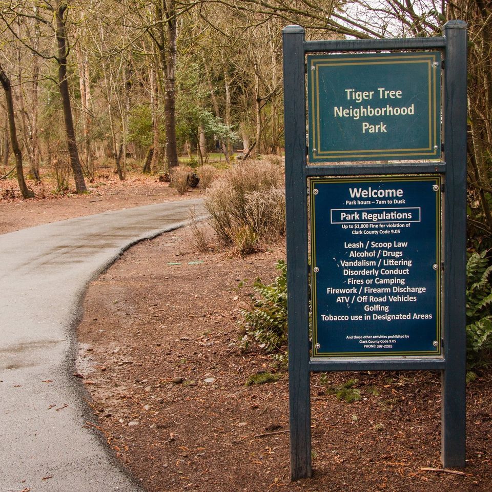 Tiger Tree and Foley Neighborhood Parks will have some areas closed this month during hazardous tree removal and maintenance