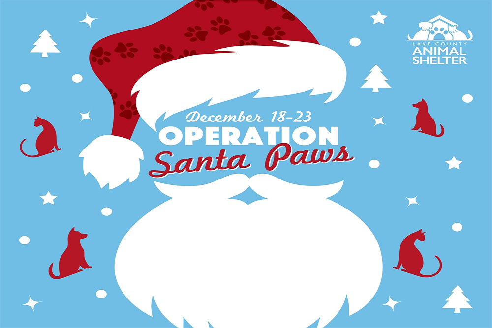 Lake County Launches 2022 Santa Paws Operation