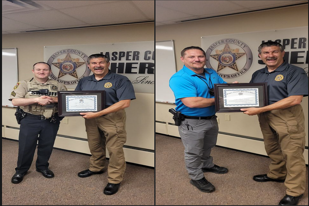 Jasper County Sheriff’s Office – Two Days and Two Lives Saved