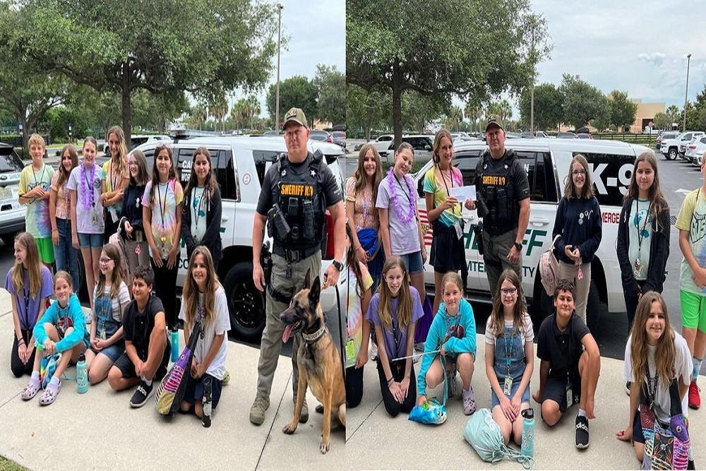 A big thank you to The Villages Charter Middle School Interact Club