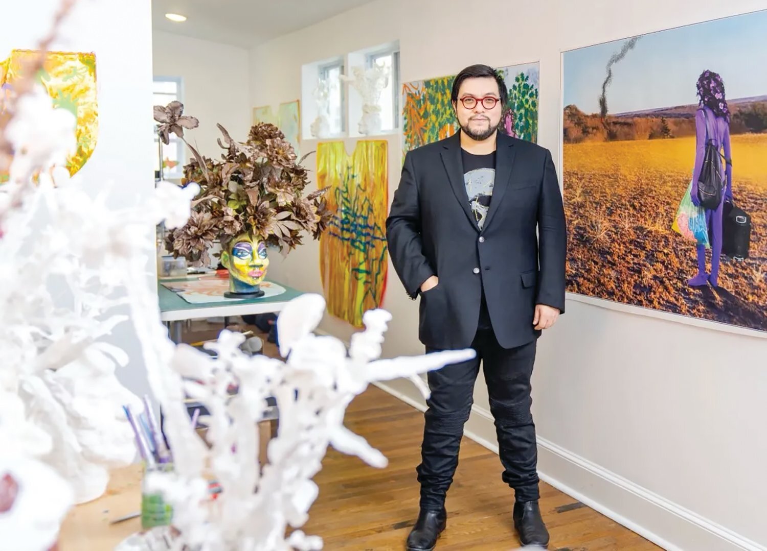 Hoesy Corona, Artist-in-Residence, Opens Show