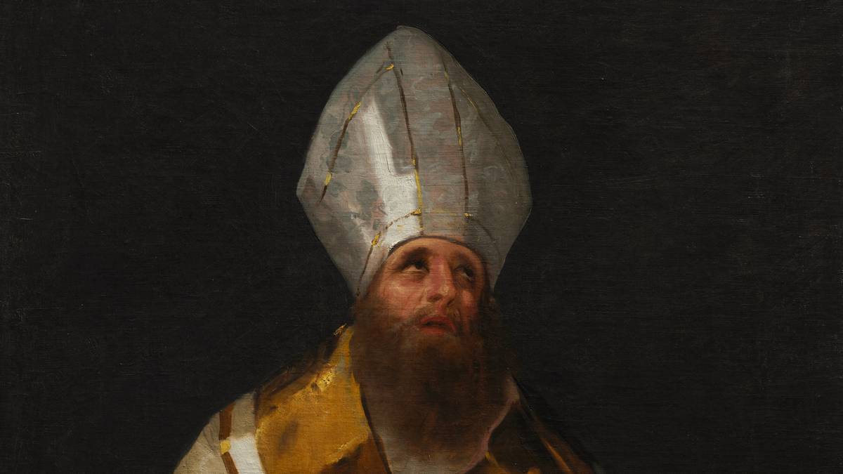 Painting: "Saint Ambrose" by Francisco de Goya (circa 1796-1799) Painting: "Saint Ambrose" by Francisco de Goya (circa 1796-1799)