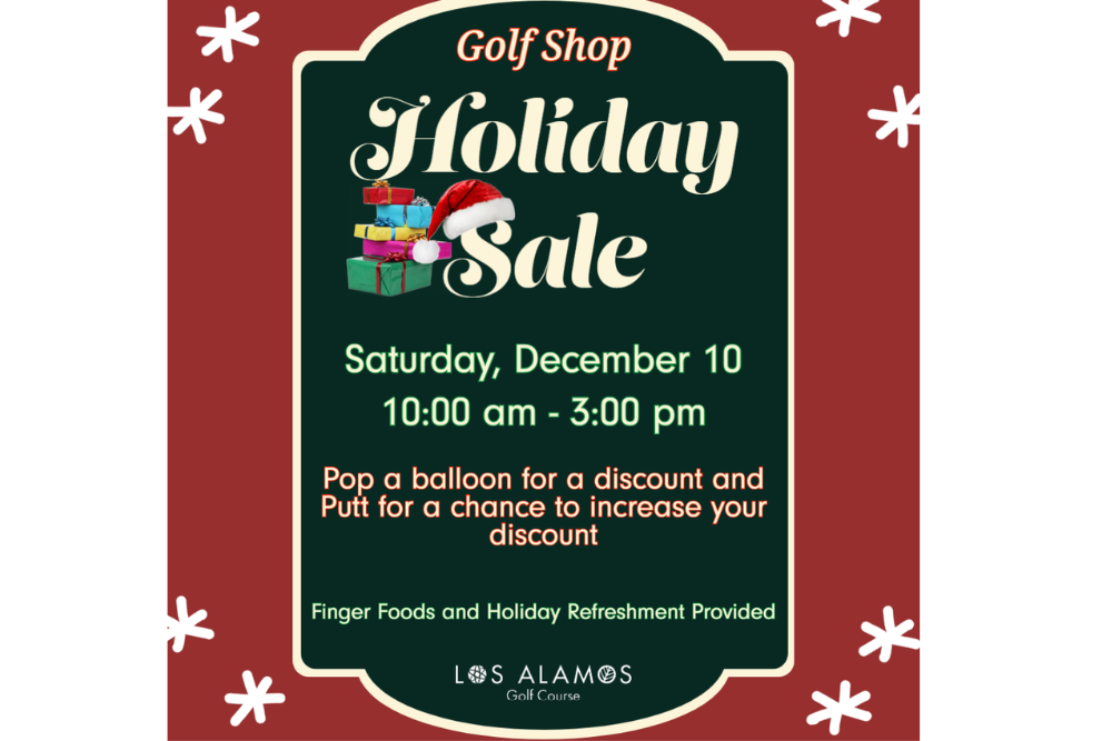 Golf Shop Holiday Sale
