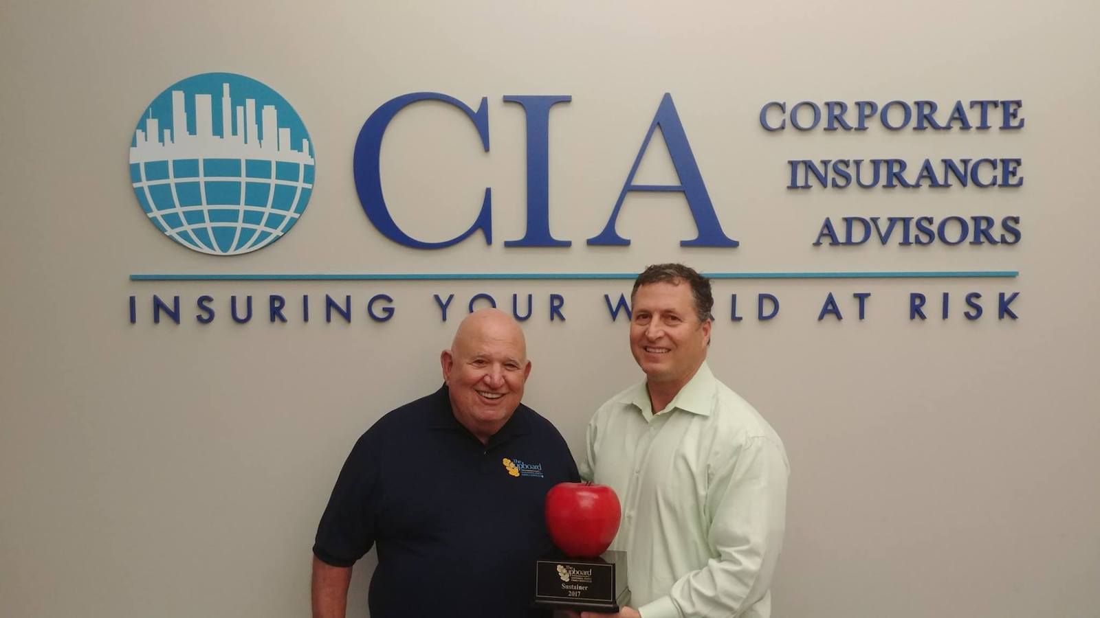 Mark Schwartz, right, CEO of Corporate Insurance Advisors - Facebook