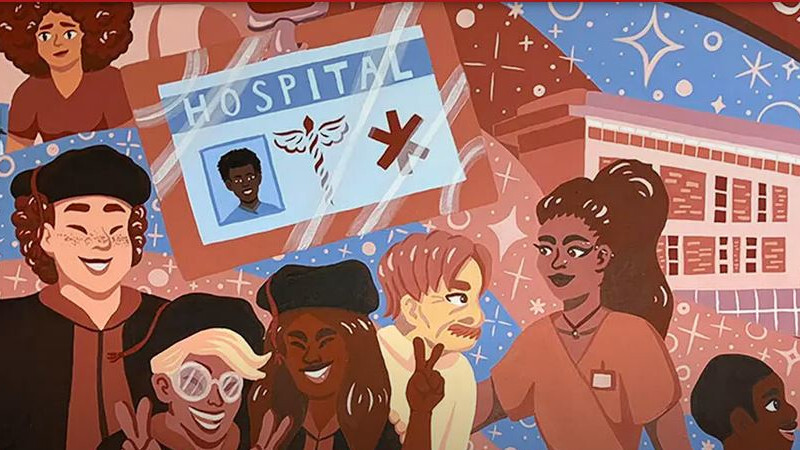 ‘Medical professionals truly shone during the outbreak,’ says UNR art student inspiration for MEB mural