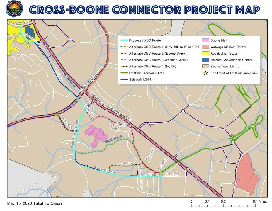 TOWN OF BOONE: Awarded 8,450 to conduct a Multimodal Feasibility Study from the North Carolina Department of Transportation’s Integrated Mobility Division!