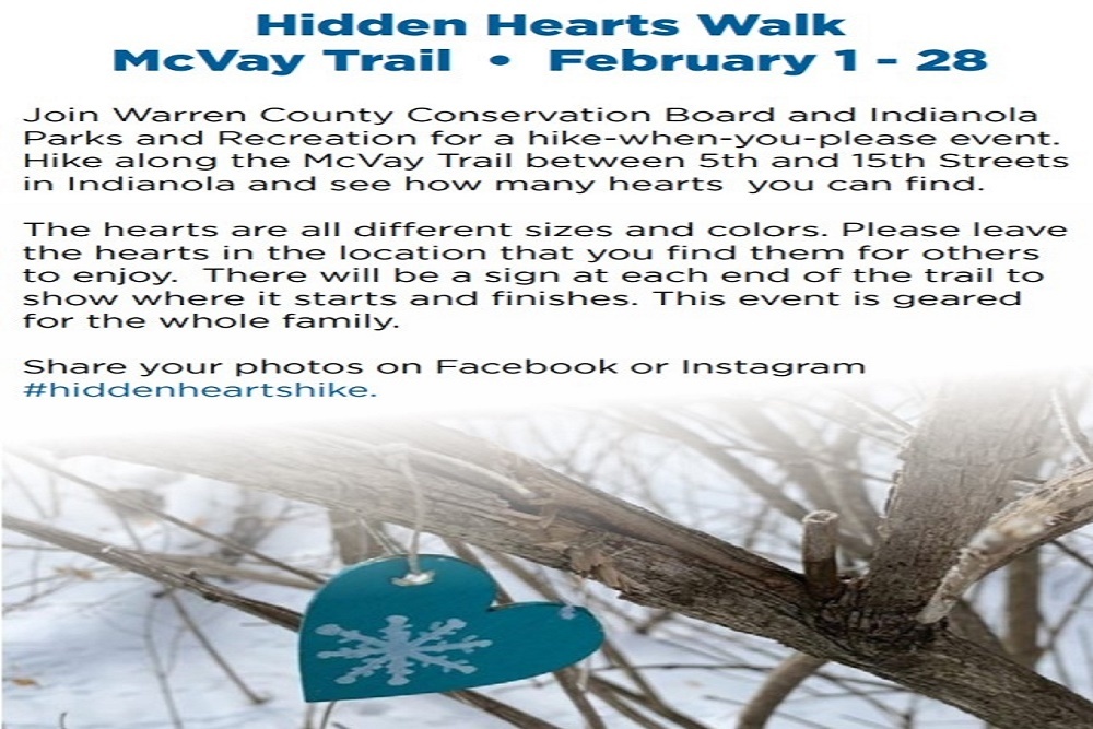 Hidden Hearts Walk on February 1 – 28