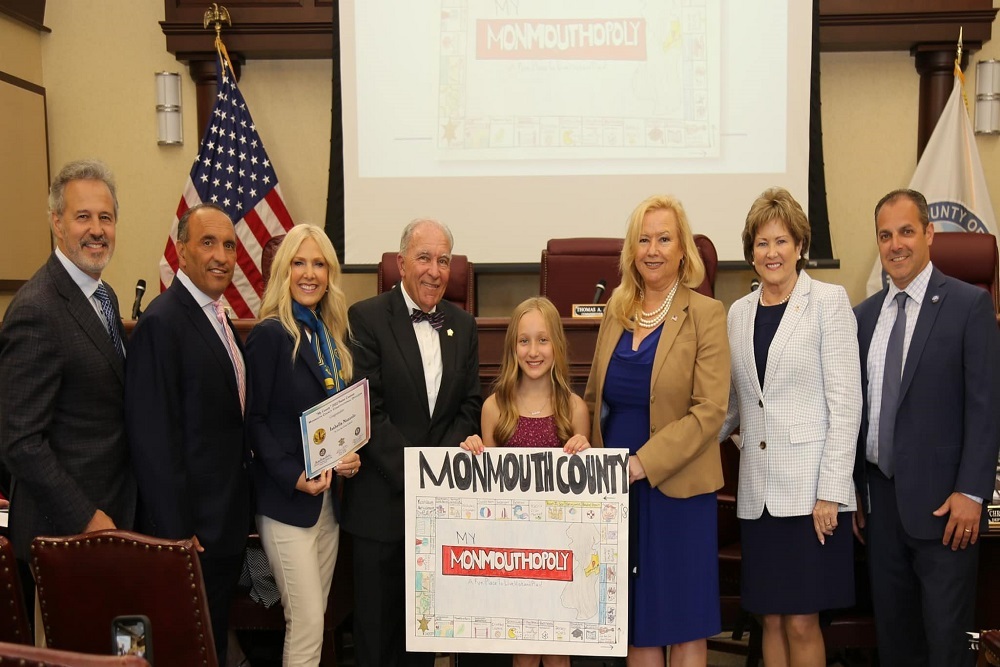 County Clerk Christine Giordano Hanlon, Surrogate Maureen Raisch, and Monmouth County Sheriff’s Office Undersheriff Ted Freeman