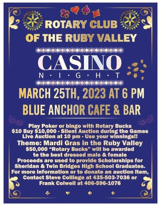 Rotary Club of the Ruby Valley Casino Night