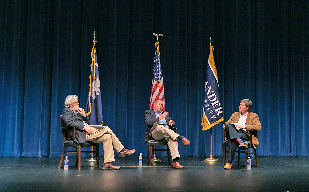 Lander University: Index-Journal executive editor, Richard Whiting, joins Lander students and faculty to discuss the Constitution and a free press